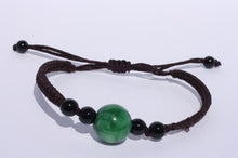 Load image into Gallery viewer, Large Emerald Green Jade Bead Bracelet
