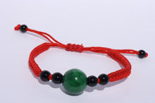 Load image into Gallery viewer, Large Emerald Green Jade Bead Bracelet
