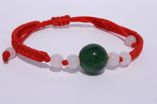 Load image into Gallery viewer, Large Dark Green Jade Bead Bracelet
