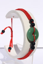 Load image into Gallery viewer, Moss Green Jade Disc Bracelet
