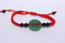 Load image into Gallery viewer, Moss Green Jade Disc Bracelet
