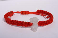 Load image into Gallery viewer, Jade Tiger Center Stone Red Silky Cord Bracelet
