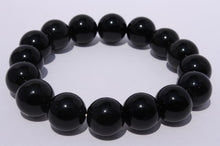 Load image into Gallery viewer, Black Obsidian Bead Bracelet
